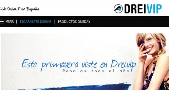 Página de inicio de la web Dreivip.com / CG
