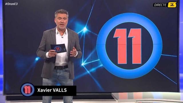 Xavier Valls, director y presentador del programa 'Onze' de Esport3 / TV3