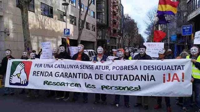 Protesta por la mala gestión de la Renta Garantizada de Ciudadanía / CG