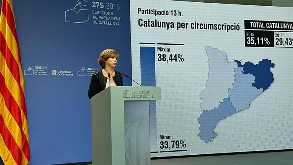 La consejera de Gobernación y Relaciones Institucionales de la Generalitat, Meritxell Borràs