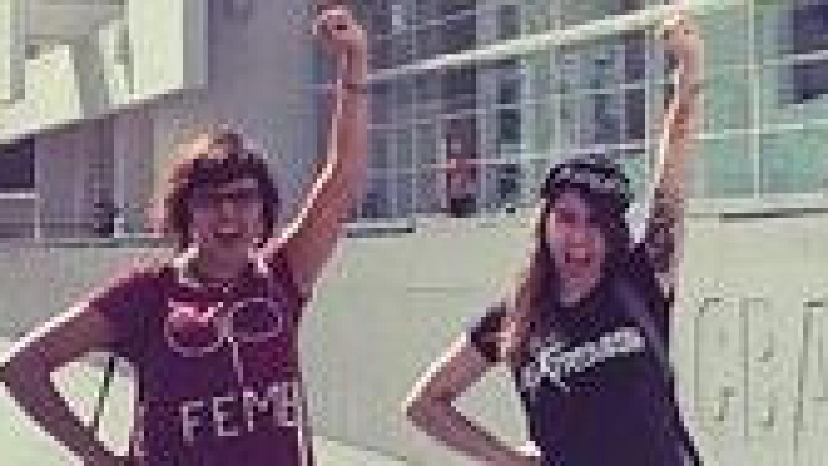 Representantes de FEMEN España en Barcelona