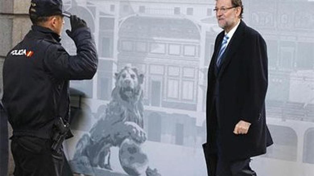El presidente del Gobierno, Mariano Rajoy, en el Congreso