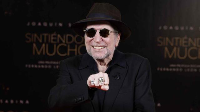 Joaquín Sabina, durante la presentación de 'Sintiéndolo mucho'.