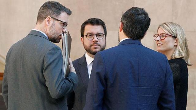 El consejero de Economía, Pere Aragonès, que se encuentra este jueves con la vicepresidenta Carmen Calvo y la ministra de Hacienda, María Jesús Montero / EFE