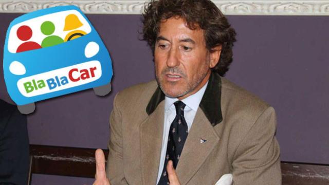 Álvaro de Marichalar, junto al logo de BlaBlaCar / FOTOMONTAJE CG