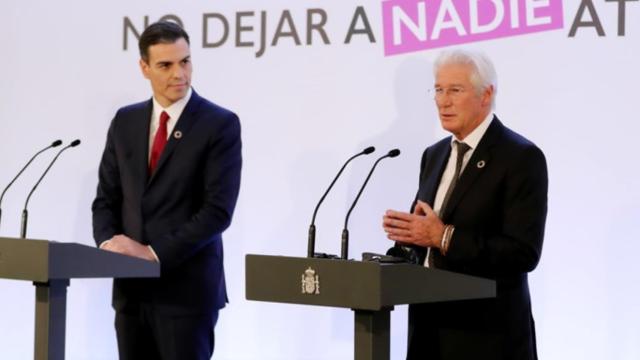 Richard Gere visita a Pedro Sánchez en La Moncloa