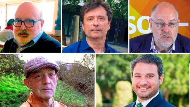 Valentí Puig, Ferran Toutain, Jordi Canal, Ponç Puigdevall y Ricardo Calleja, miembros del Club Tocqueville, que defiende una España de primera, frente al populismo