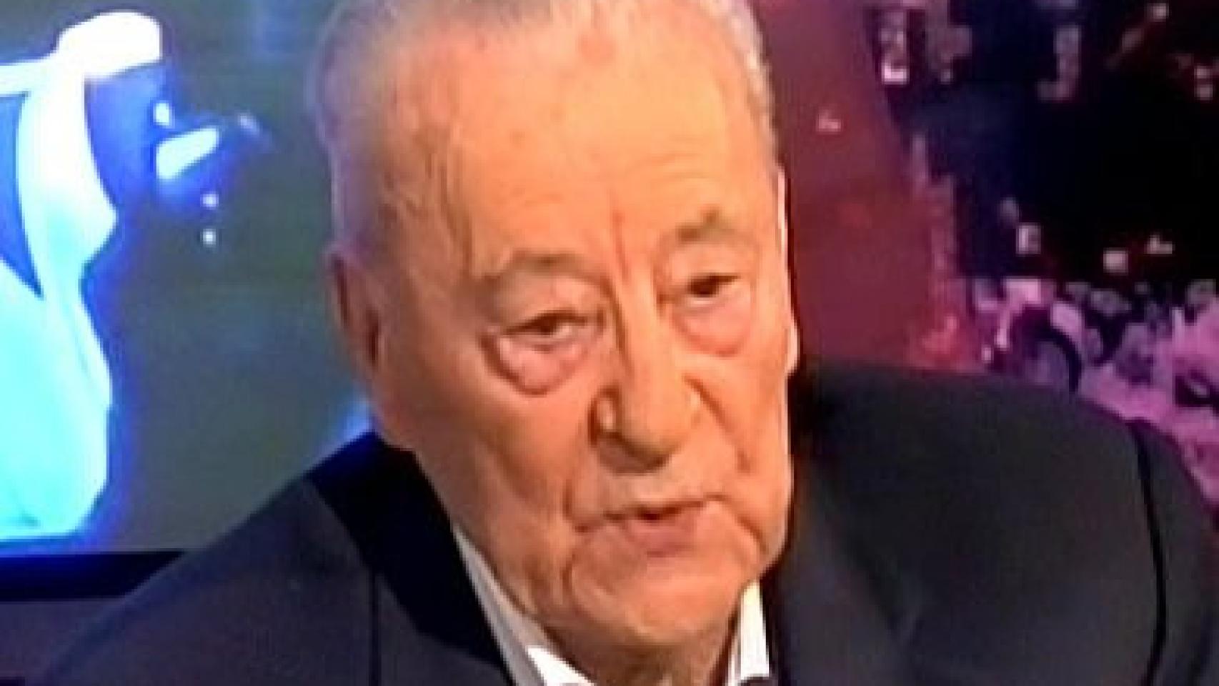 El fundador de Fuerza Nueva, Blas Piñar, durante una entrevista para Alerta Digital en 2012