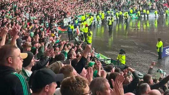 Los cánticos de los aficionados del Celtic de Glasgow contra la coronación de Carlos III / TWITTER