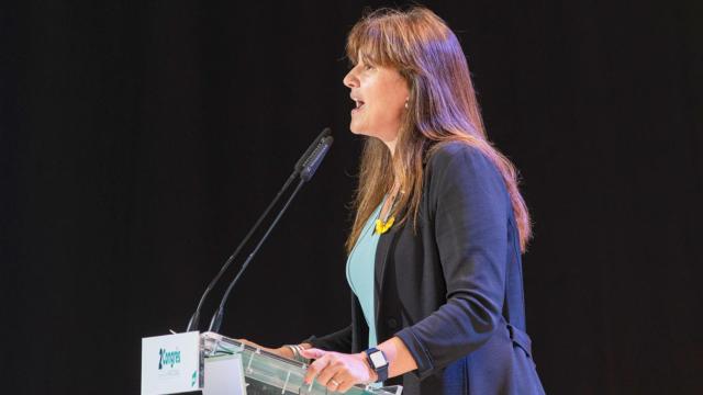 Laura Borràs, presidenta del Parlamento catalán, en una comparecencia anterior / EP