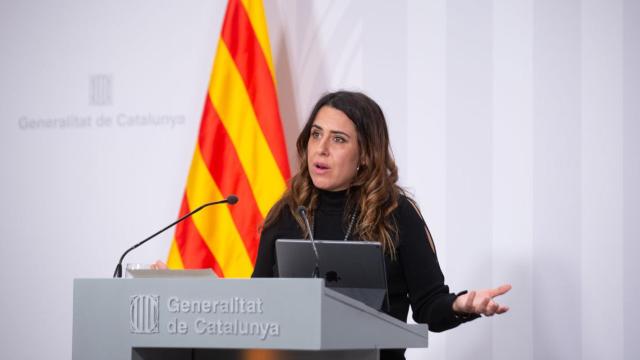 Patrícia Plaja, portavoz del Ejecutivo regional, en rueda de prensa / EP