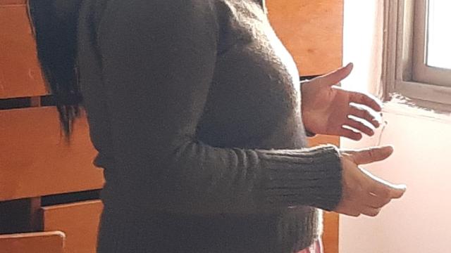 Elisa durante una entrevista con Crónica Global / CEDIDA