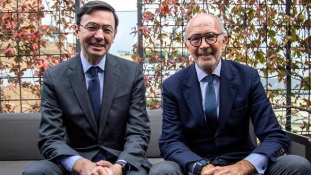 El nuevo presidente de Cuatrecasas, Jorge Badía, y Rafael Fontana, nuevo consejero delegado del bufete / CG