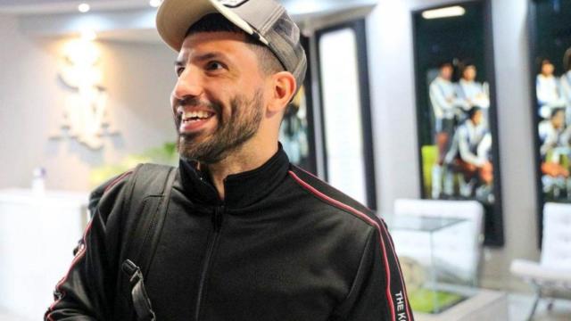 Agüero, tras llegar a la convocatoria con la selección argentina / EFE
