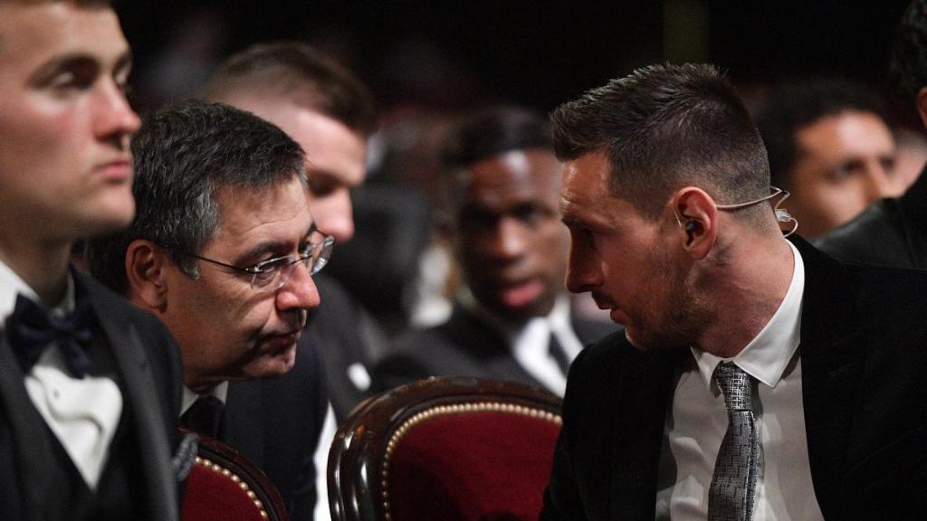 Josep Maria Bartomeu y Leo Messi en una imagen de archivo