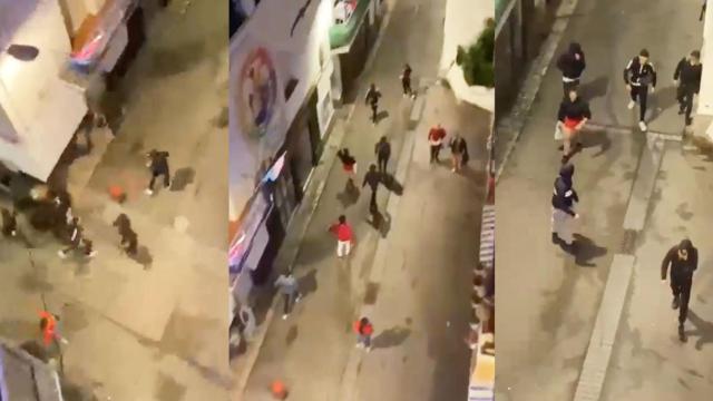 Tres imágenes del asalto homófobo a la zona gay de Sitges / CG