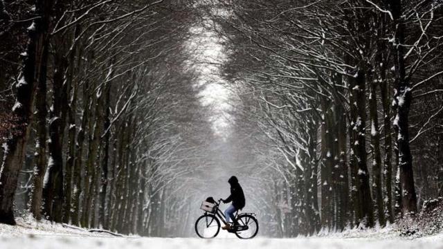 Un paisaje helado por la bajada de las temperaturas / EFE