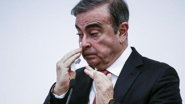 El expresidente de Nissan, Carlos Ghosn, en una comparecencia pública / EP