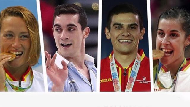 Mireia Belmonte, Javier Fernández, Bruno Hortelano y Carolina Marín / EUROPA PRESS