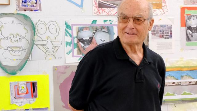 El pintor Luis Gordillo / MUSEO UNIVERSIDAD DE NAVARRA (MUN)