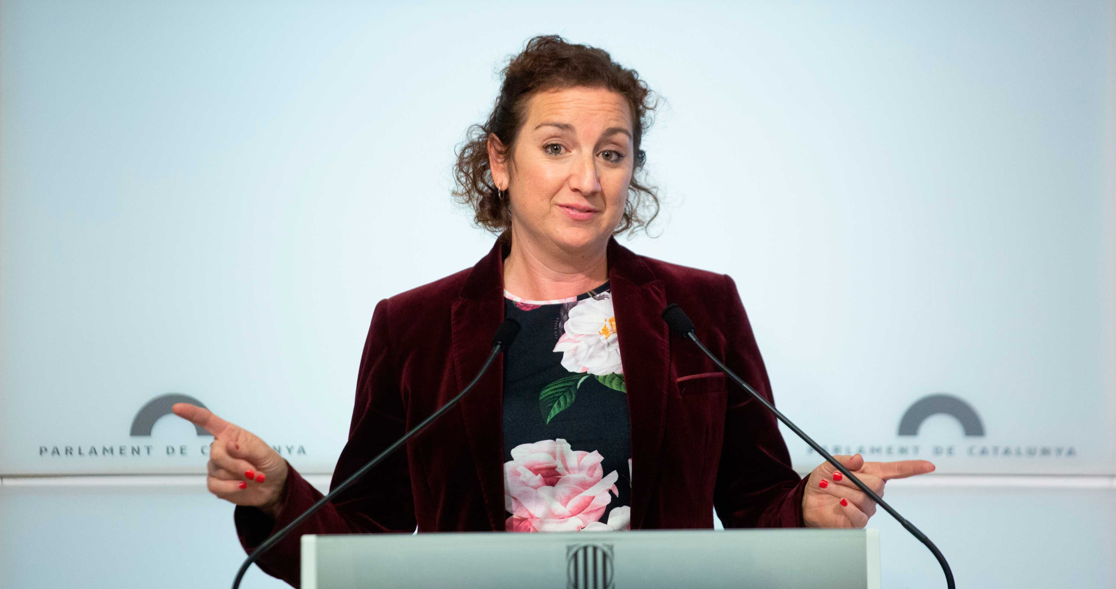 La portavoz del PSC en el Parlament, Alícia Romero, dice que su partido no hará nada si ERC no acepta la B-40 / EUROPA PRESS