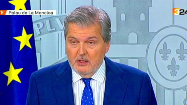 Íñigo Méndez de Vigo, portavoz del Gobierno, des del Palacio de la Moncloa / CG