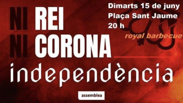 Convocatoria de la ANC contra la visita de Felipe VI a Barcelona / ANC