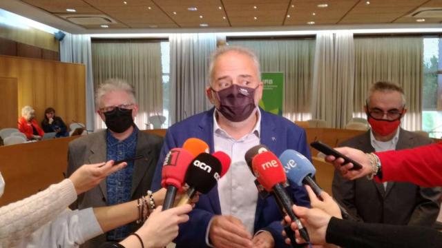 El rector de la UAB, Javier Lafuente, comparece un mes después del ciberataque contra la universidad / CG