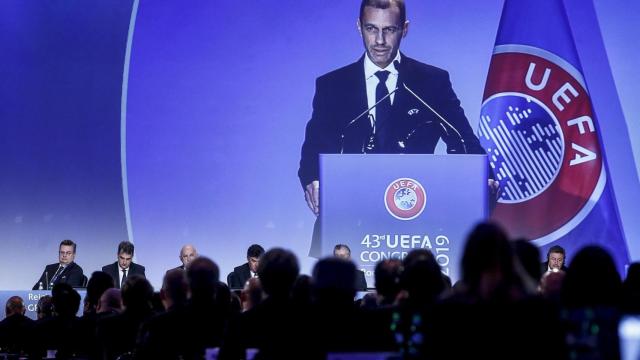 Aleksander Ceferin, presidente de la UEFA, en una imagen de archivo EFE
