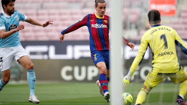 Antoine Griezmann, con varios pretendientes en la Premier League, en un partido de la pasada Liga / EFE