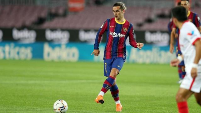 Griezmann ante el Sevilla en el Camp Nou / FC Barcelona