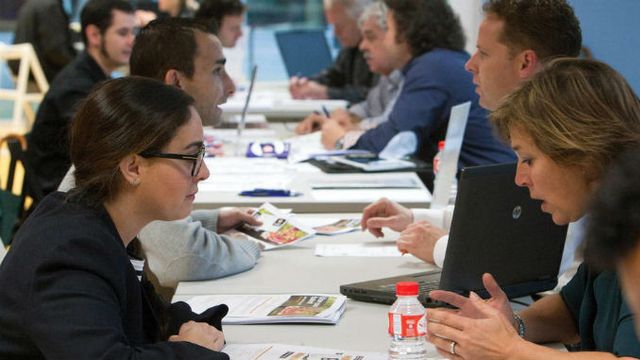 Una feria de empleo juvenil, en una imagen de archivo / EFE