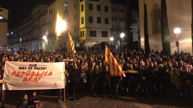 Una foto de las concentraciones de este viernes de los CDR y la ANC