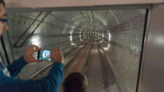 Imagen de la línea de metro L9 Sud de Barcelona