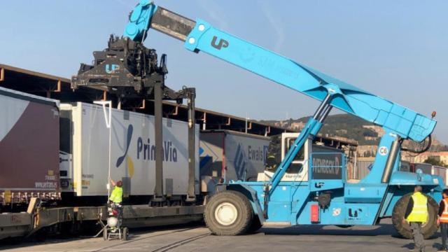 El trasvase de mercancías a la autopista ferroviaria en Barcelona