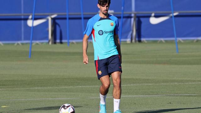 Francisco Trincao, durante un entrenamiento con el FC Barcelona / FCB