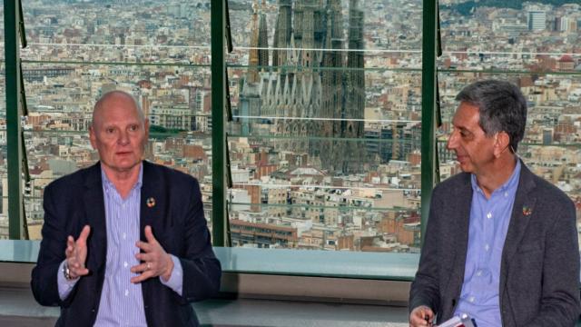 El ceo del Mobile World Congress, John Hoffman, y el ceo de MWCapital, Francesc Fajula. / KIKE RINCON - EUROPA PRESS