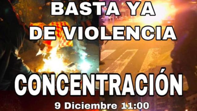 Imagen de la concentración contra la violencia de los CDR / TpU