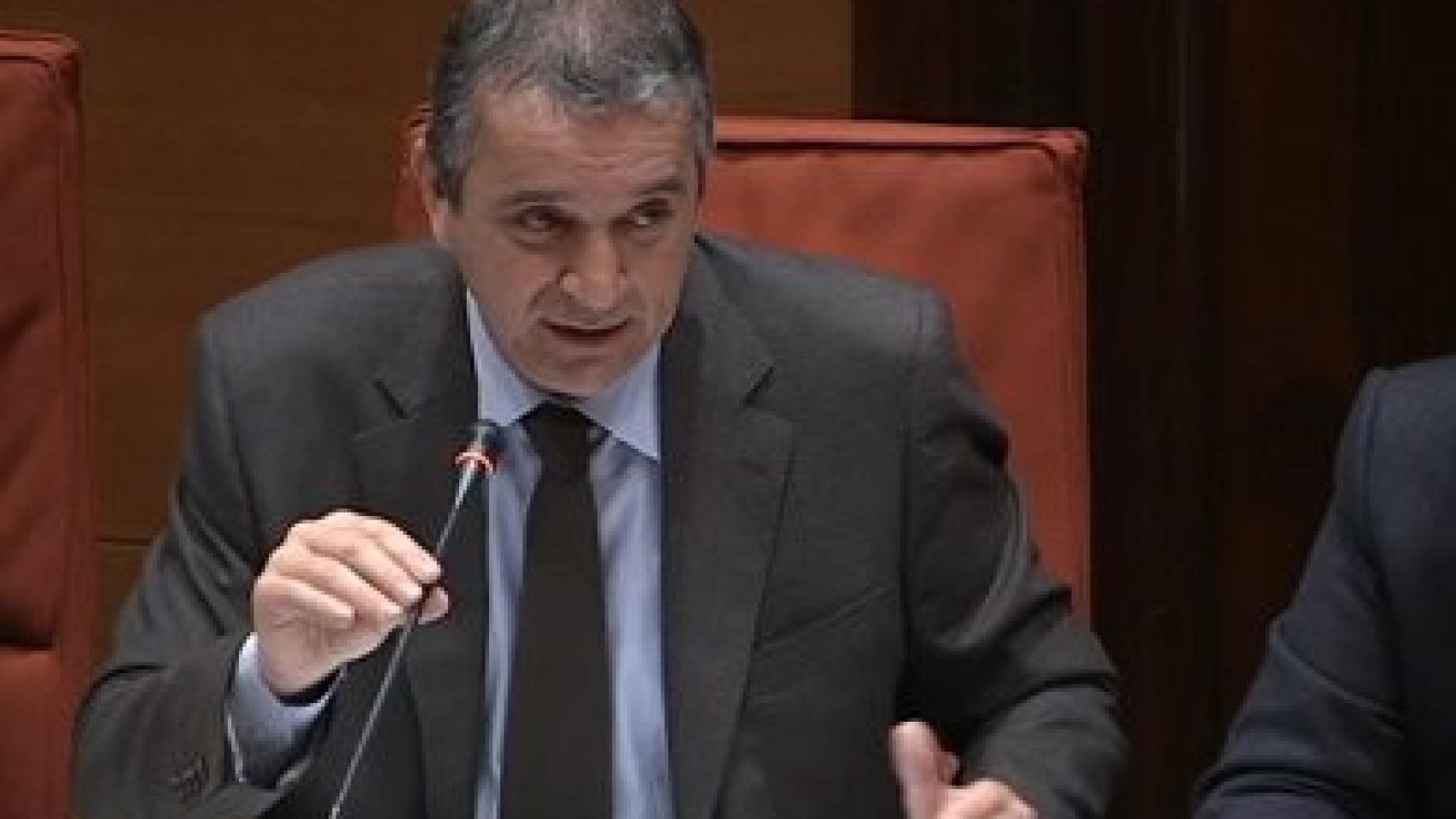 El director de TV3, Eugeni Sellent, en comparecencia en el Parlamento autonómico
