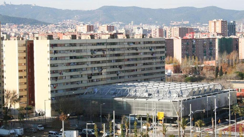 Imagen del barrio de La Mina, en Sant Adrià de Besòs