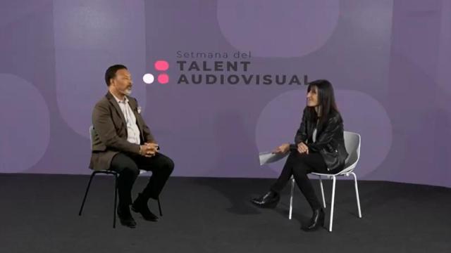 El director del ISE, Mike Blackman, en una entrevista en la Semana del Talento Audiovisual / EP
