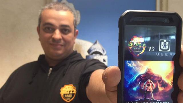 El taxista Alberto Álvarez, 'Tito,' en Barcelona ayer / CG