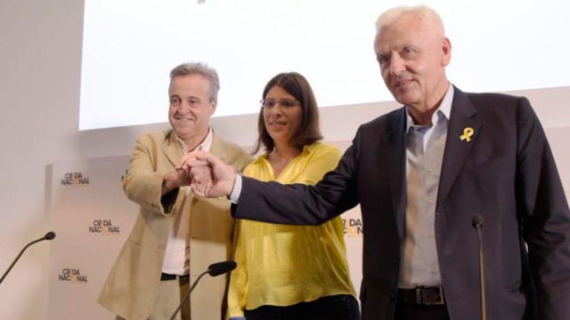 Ferran Mascarell, Gemma Geis y Toni Morral anunciaron los próximos planes de la Crida / @CRIDA