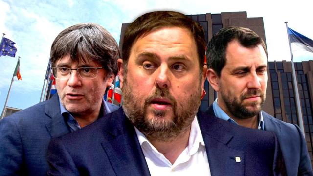 Las imágenes de Oriol Junqueras, Carles Puigdemont y Toni Comín, ante el Tribunal de Justicia de la Unión Europea, que debe pronunciarse sobre la inmunidad del líder de ERC / CG