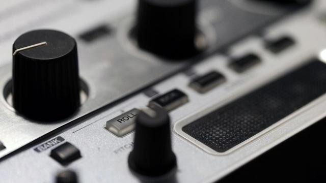 Mesa de mezclas de sonido