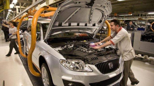 Cadena de montaje de Seat en la factoría de Martorell, una de las principales del sector de la automoción en España