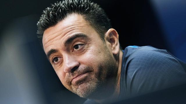 Xavi Hernández, en una rueda de prensa previa a la Champions League / EFE