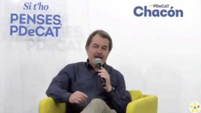 El expresidente de la Generalitat Artur Mas interviene en el mitin del PDECat / PDECAT