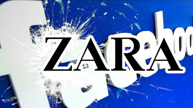 Logos de Zara y Facebook / FOTOMONTAJE DE CG