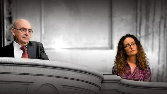 El director de la Oficina Antifraude de Cataluña, Miguel Ángel Gimeno, y la cesada Maite Masià / CG